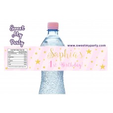 Twinkle Twinkle Little Star water bottle labels,(004a)